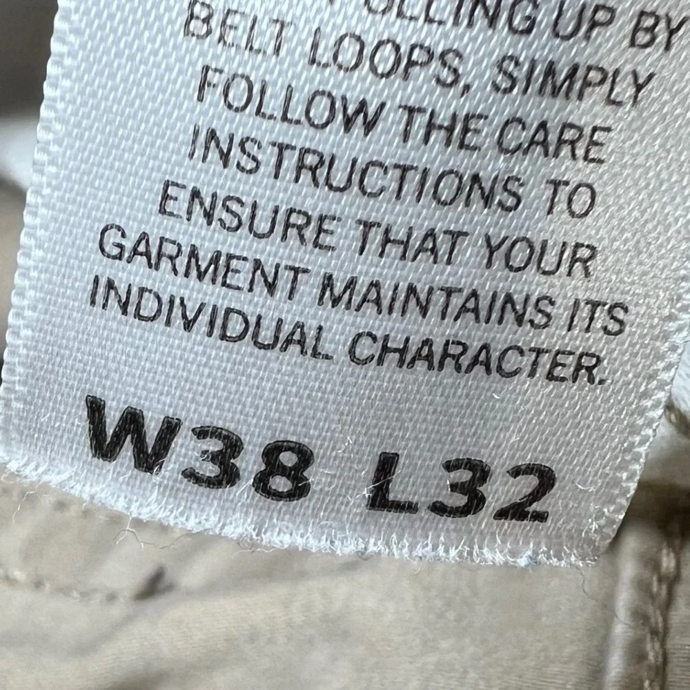 Lucky Brand 221 Mens Size 38x32 Straight Leg Khaki Twill Pants Business Casual
